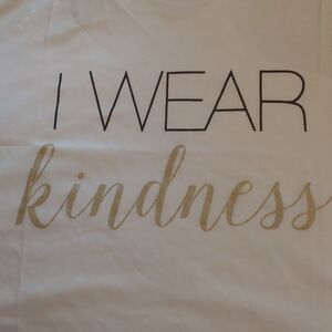 Racer back Shirt. I WEAR KINDNESS Size Small NWT